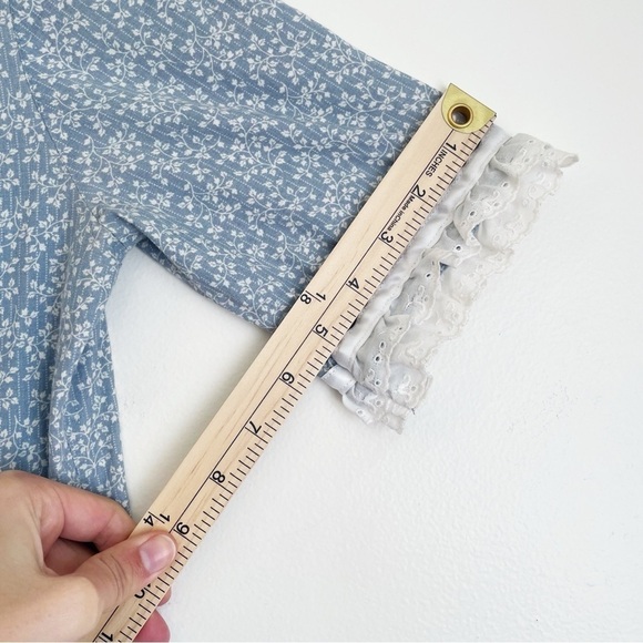 VINTAGE prairie dress cottagecore floral maxi renaissance Yellowstone country - Picture 14 of 16